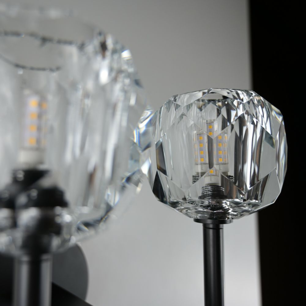 Бра Boule De Cristal Double Sconce Brass Черный By Imperiumloft