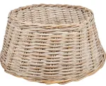 Корзина под елку (белая плетеная)