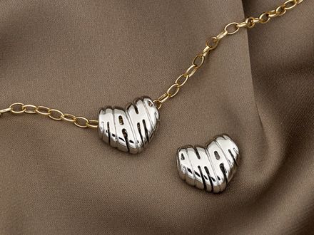 Подвеска-бусина "Сердце", 13,8мм