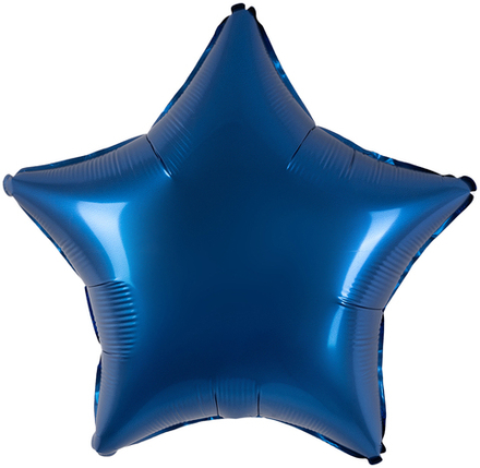 Звезда тёмно-синий сатин Fm