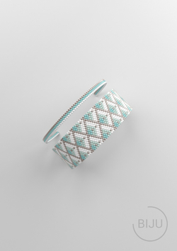 Схема PEYOTE, Схема браслета мозаичное плетение, узор из Miyuki Delica 11/0, файл PDF, №154