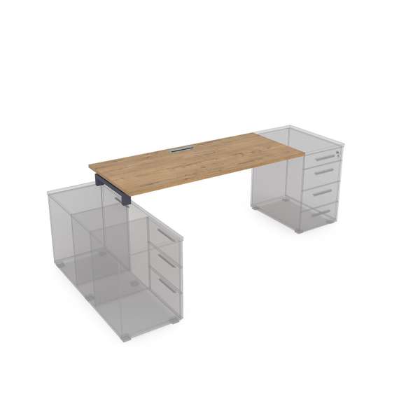 СЛТ.989 Стол рабочий прямолинейный, крепление к тумбам (1400*800*750)