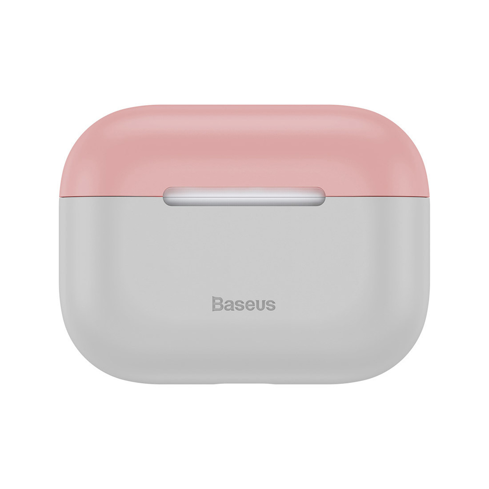 Чехол для Apple AirPods Pro Baseus Super Thin Silica Gel Case - Pink+Grey