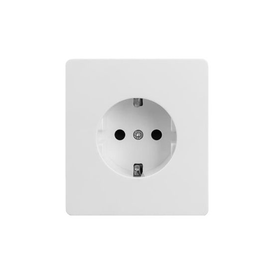 Розетка ROUND 1-ая с/з с/у, со шторками 16А перламутр KRANZ