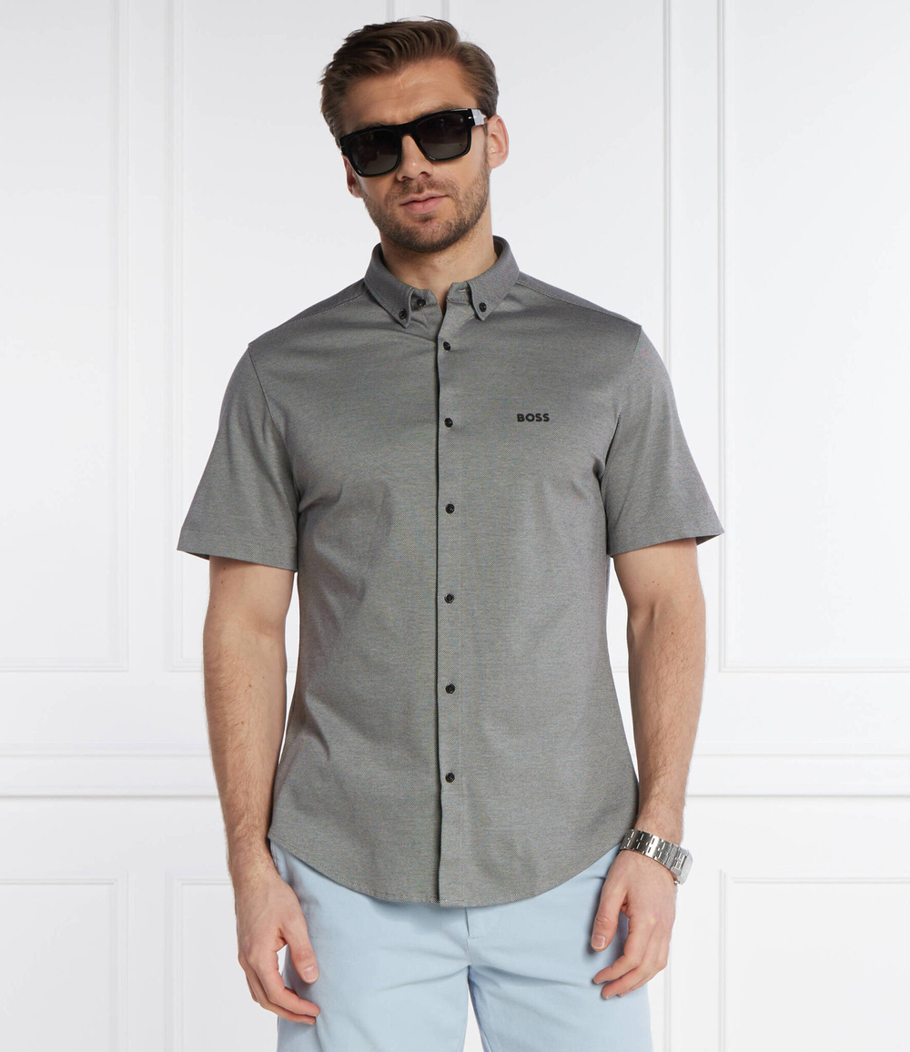 Рубашка B_Motion_S BOSS GREEN - серый(50512005)