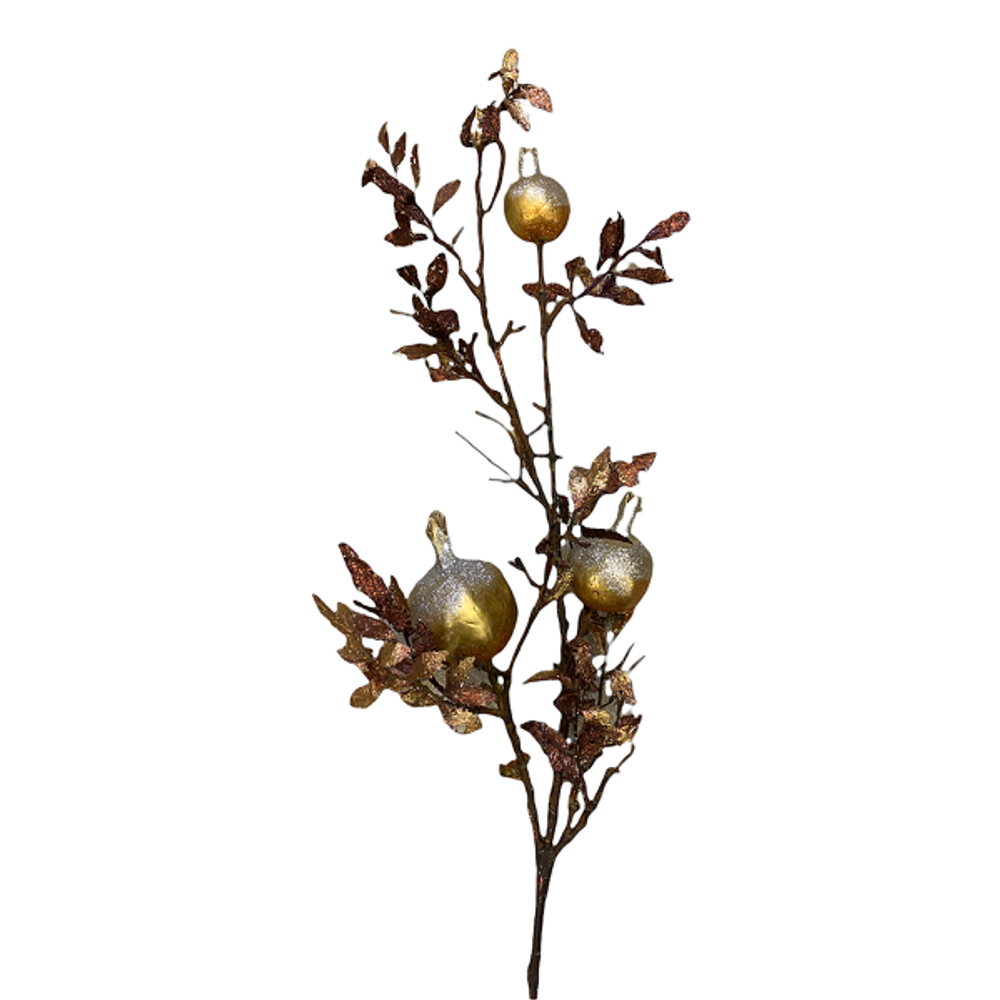 Гранат золотистый на ветке