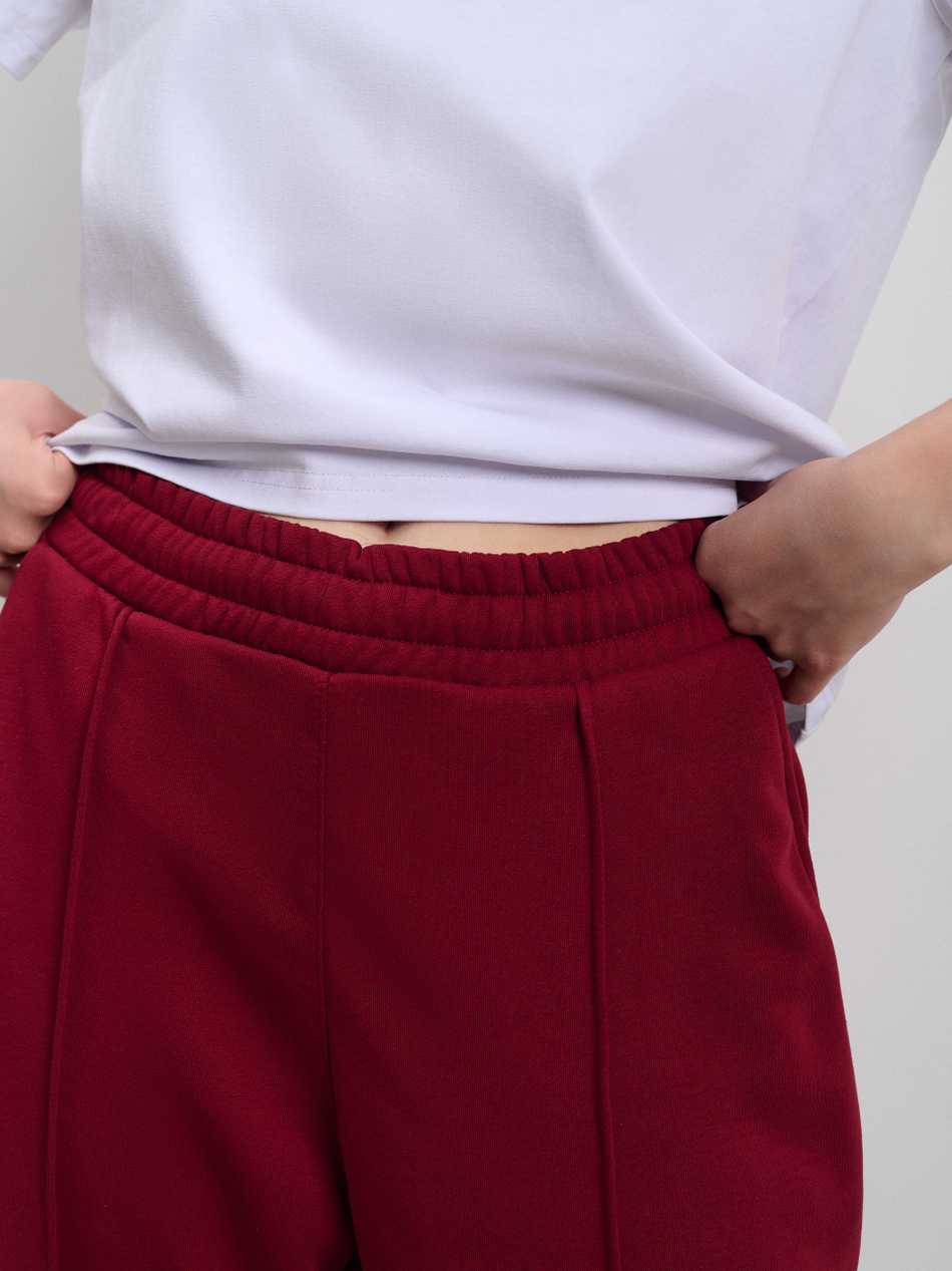 Костюм женский трикотажный "Волна" бордо