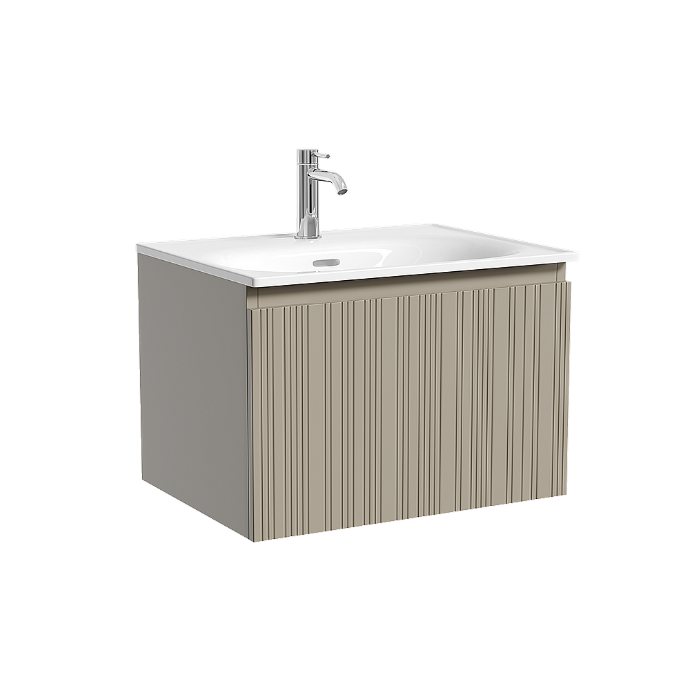 Тумба с раковиной Sancos CODE CD60GP/CN13001 60 серая платина