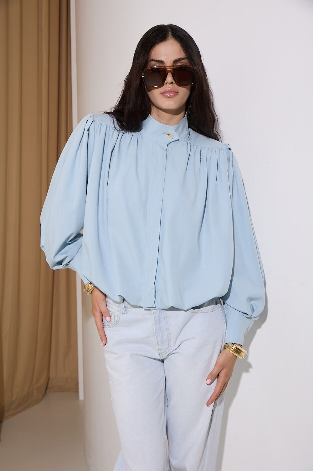 Жакет с рукавами-буфами