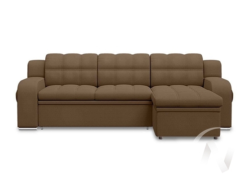Диван угловой Жемчуг 2 (ДУ) LUMA 11 (коричневый)