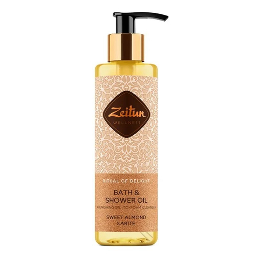 ZEITUN Масло гидрофильное питающее для душа Ритуал наслаждения Delight, 200 мл ZWDE001 (51470)