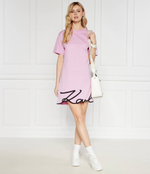Платье karl signature hem dress Karl Lagerfeld - фиолетовый(231W1357)