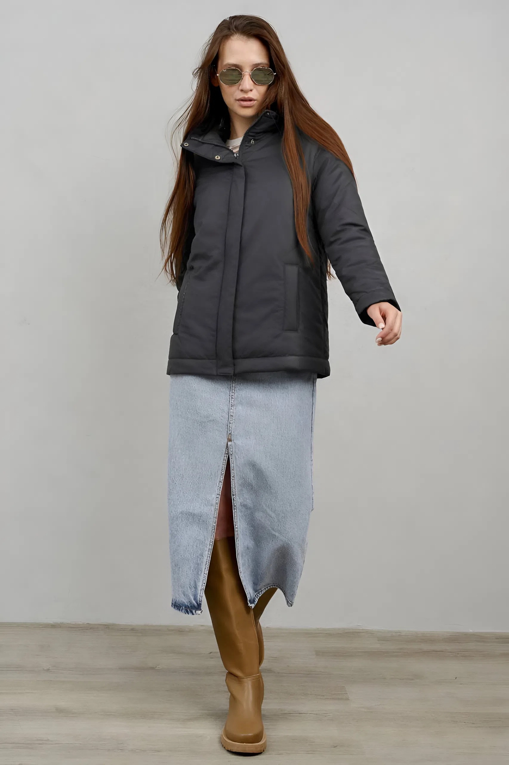 Куртка женская демисезонная "HN-3" темно-серый