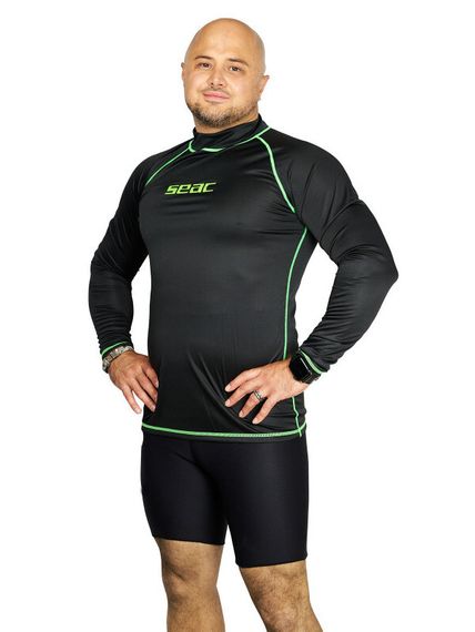 Рашгард Seac T-Sun long man черный