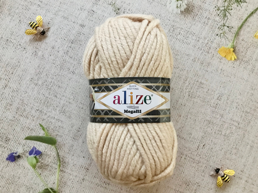 Пряжа ALIZE "Superlana Megafil" 310 медовый
