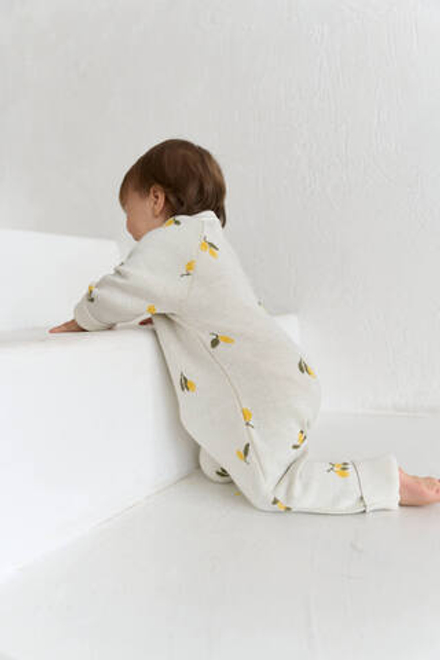 Комбинезон вязаный лимончики