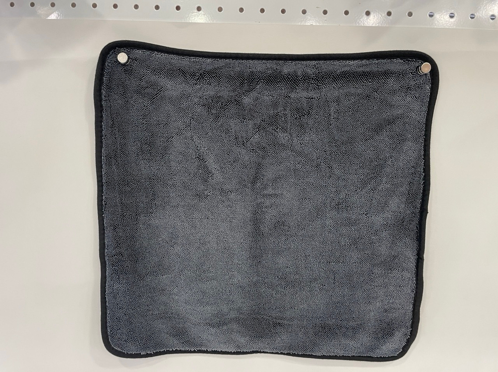 W-02 DY / Мягкое полотенце из микрофибры для чистки автомобиля (серый) 40x40 см (за 1 шт.)