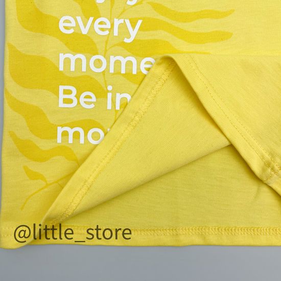 Футболка хлопковая "One love" Желтая