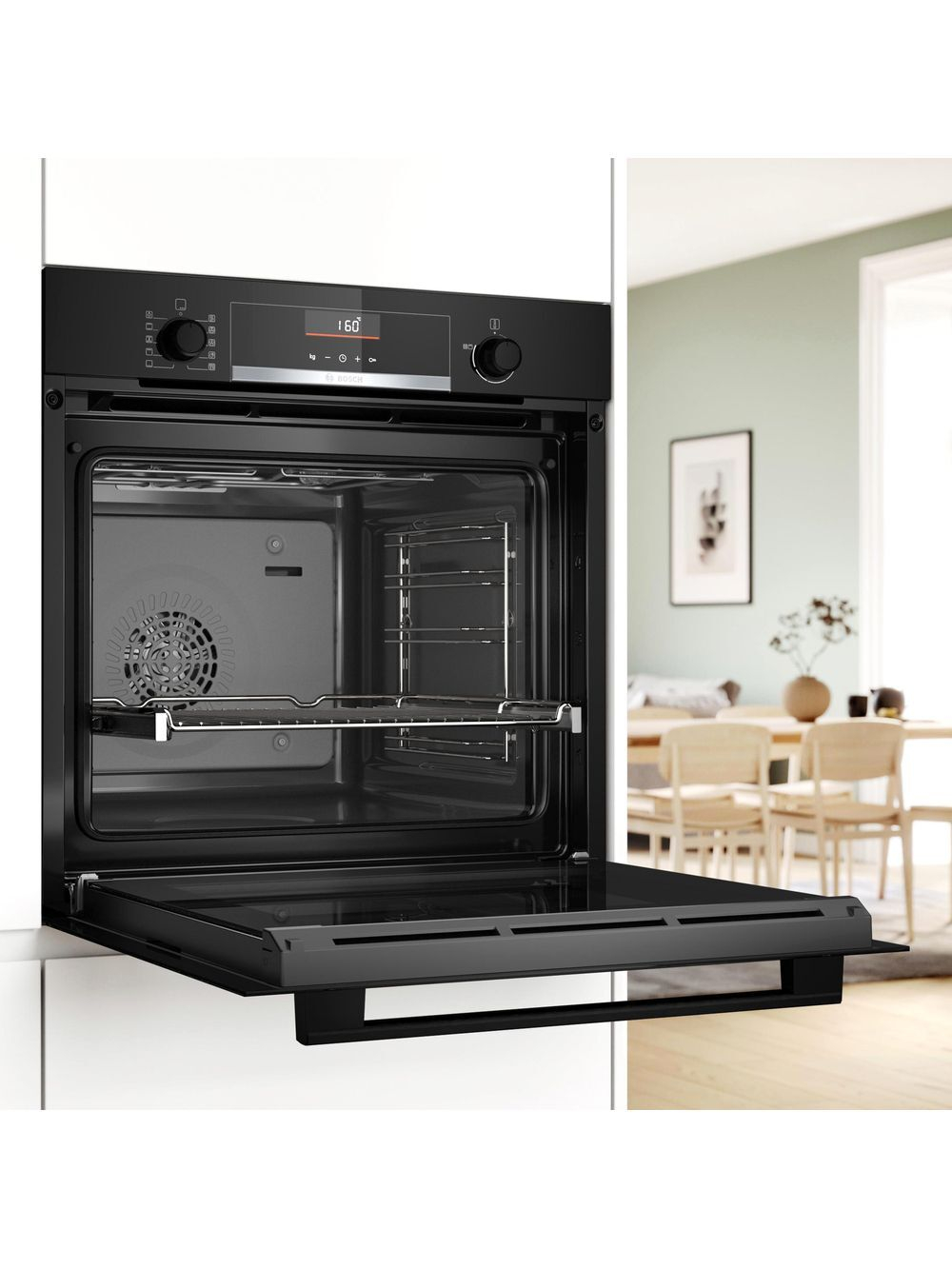 Электрический духовой шкаф Bosch HBG536EB3, 59.4 см, 71 л, 7 режимов, гриль, каталитическая очистка