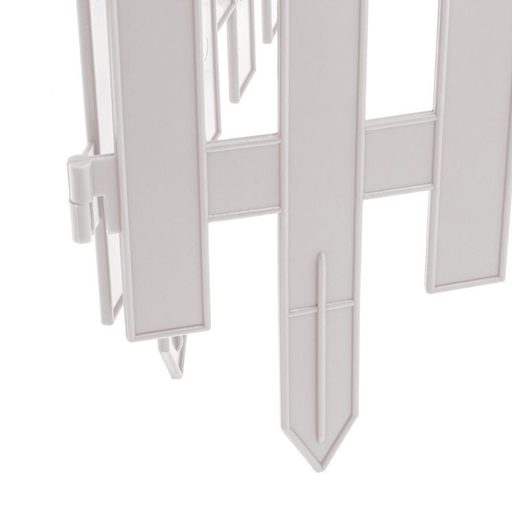 Забор декоративный "Романтика", 28 х 300 см, белый, Россия, Palisad