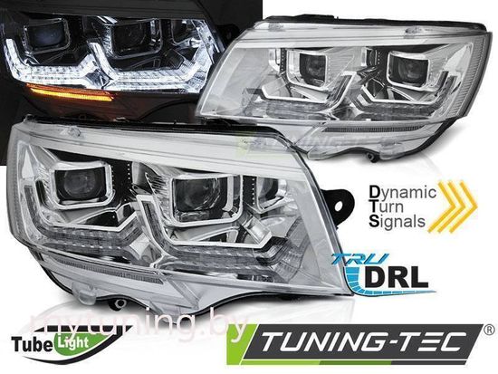 Фары передние CHROME DRL SEQ для VW T6.1 20-