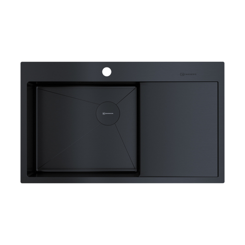 кухонная мойка Omoikiri Akisame 86-L Side-GB нерж. сталь/графит
