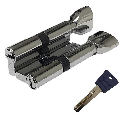 Механизм цилиндровый PC70 (35Cх35) CP 5 ключей (хром)