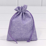 Мешочек 12х15см Лен искусственный (Сиреневый)