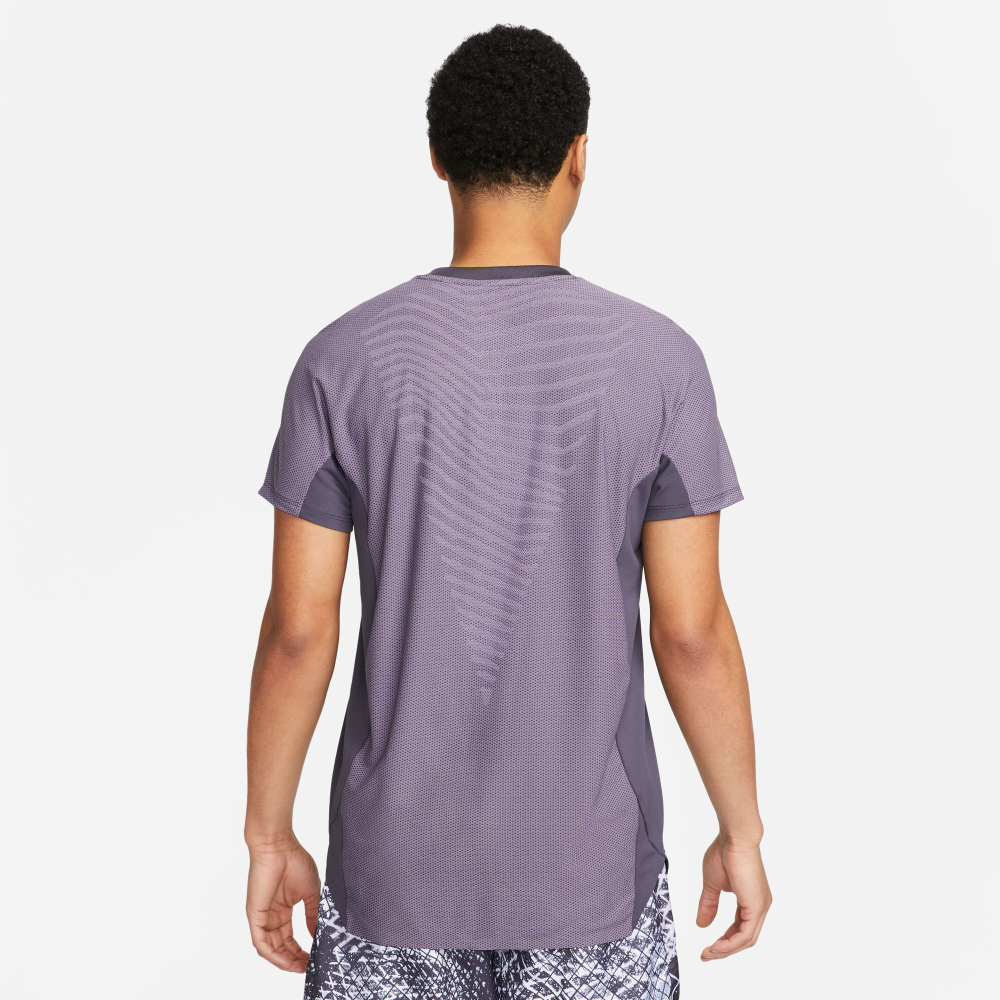 Мужское теннисное поло Nike Dri-Fit Advantage Court Slim UL RG Polo Men - Grey, Lilac