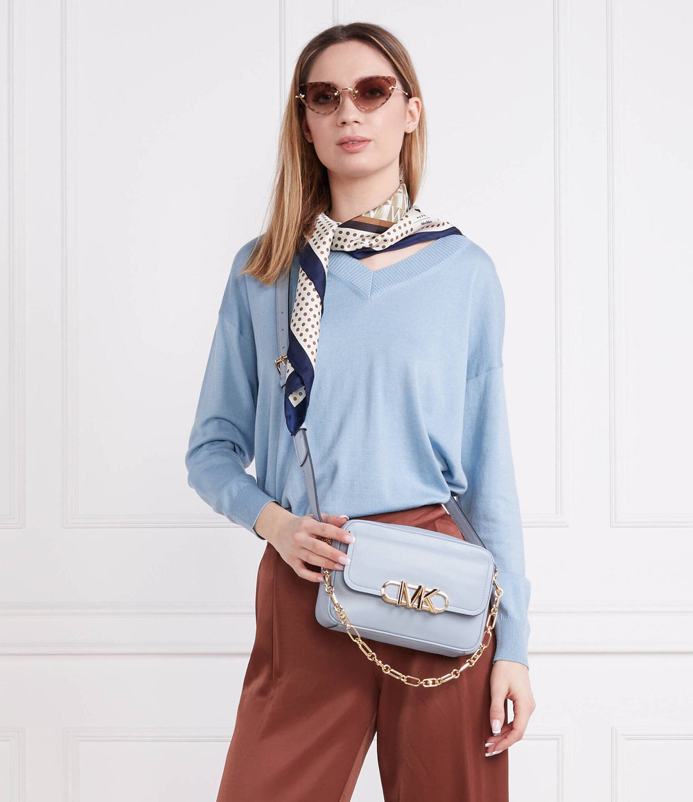 кожаная сумка через плечо parker Michael Kors - голубой(32F2G7PC8L)