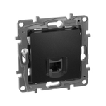 Розетка компьютерная RJ45 категория 5e UTP антрацит ETIKA Legrand