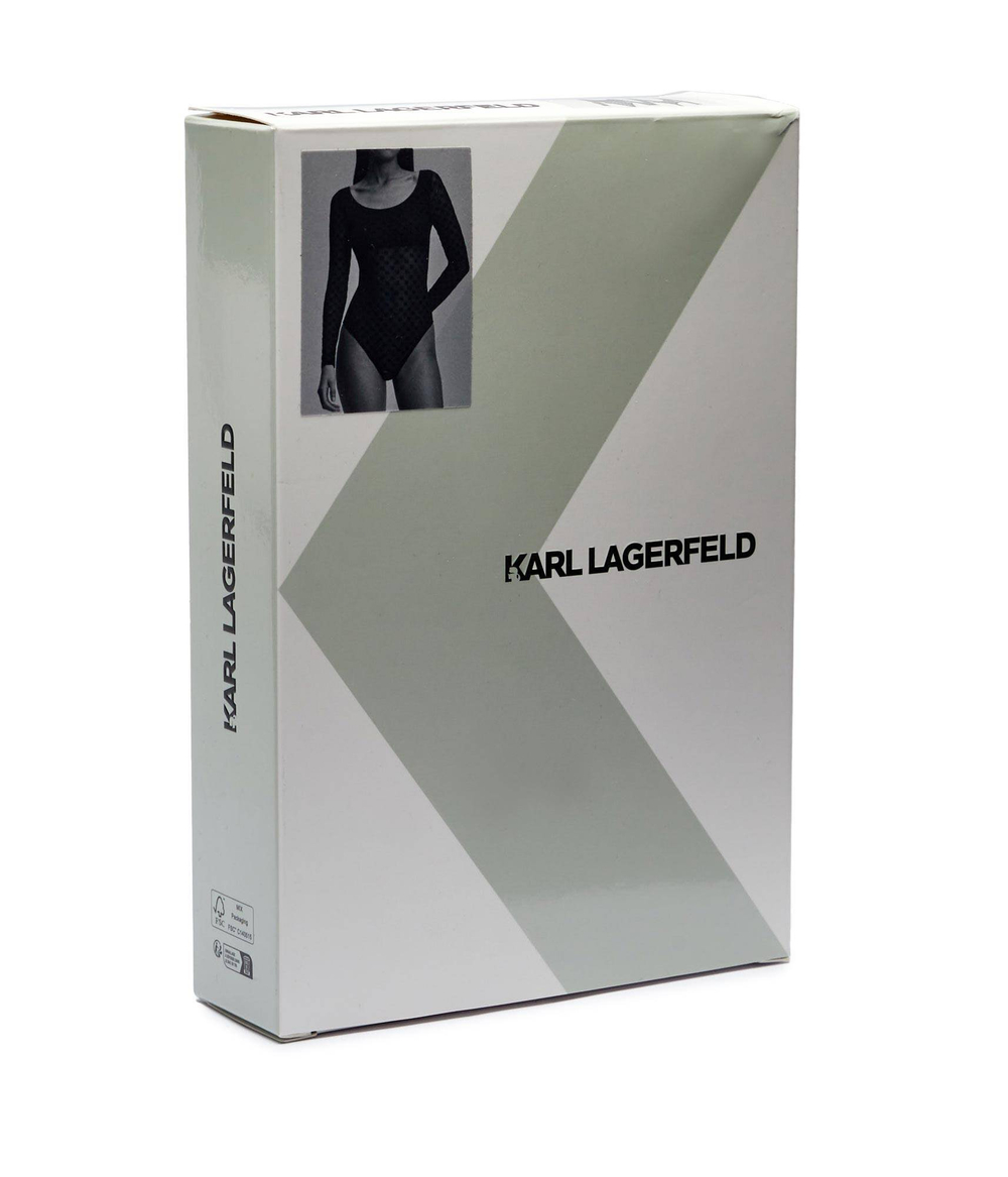 Боди Mesh Ls Karl Lagerfeld - черный(A1W47067)
