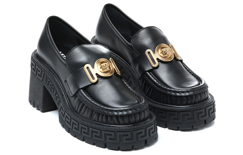 VERSACE Loafers Women"s Black