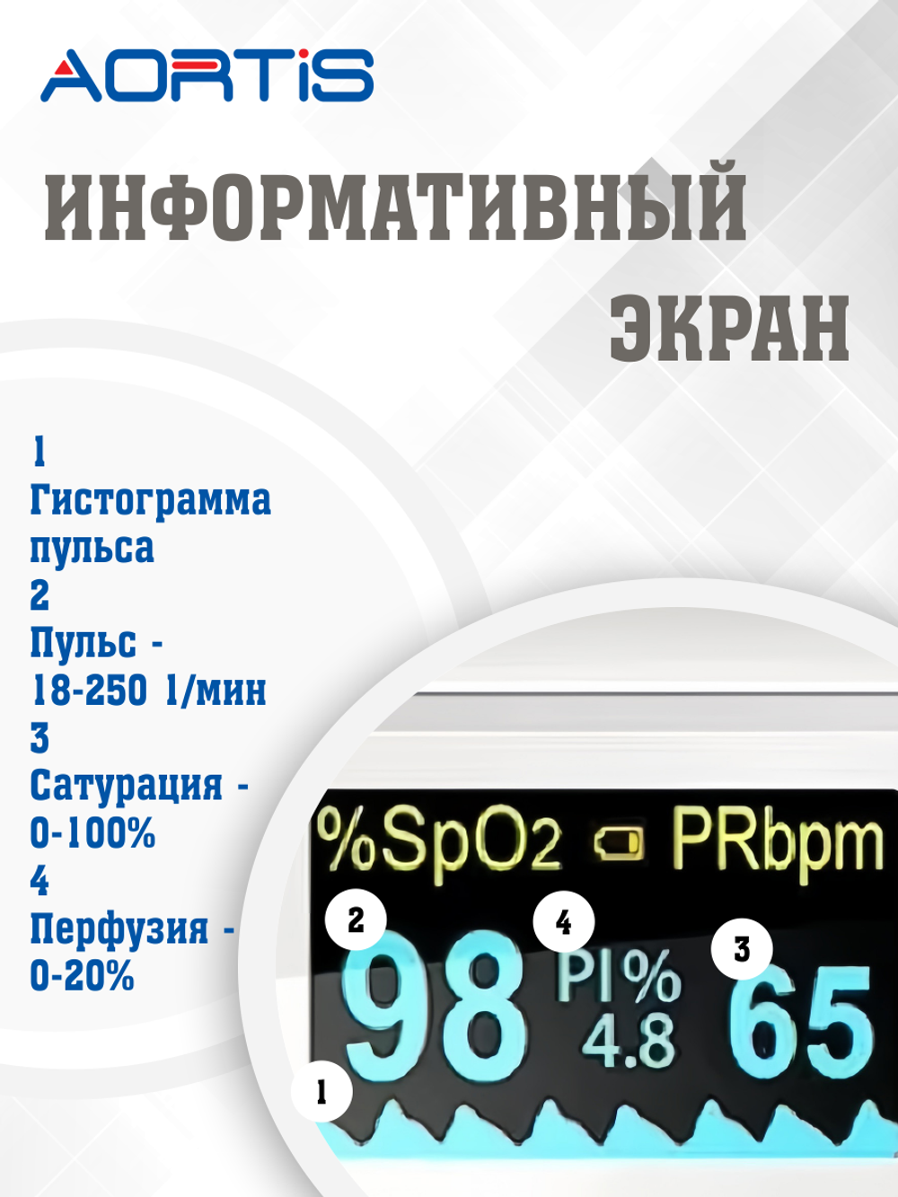 Пульсоксиметр медицинский K01T