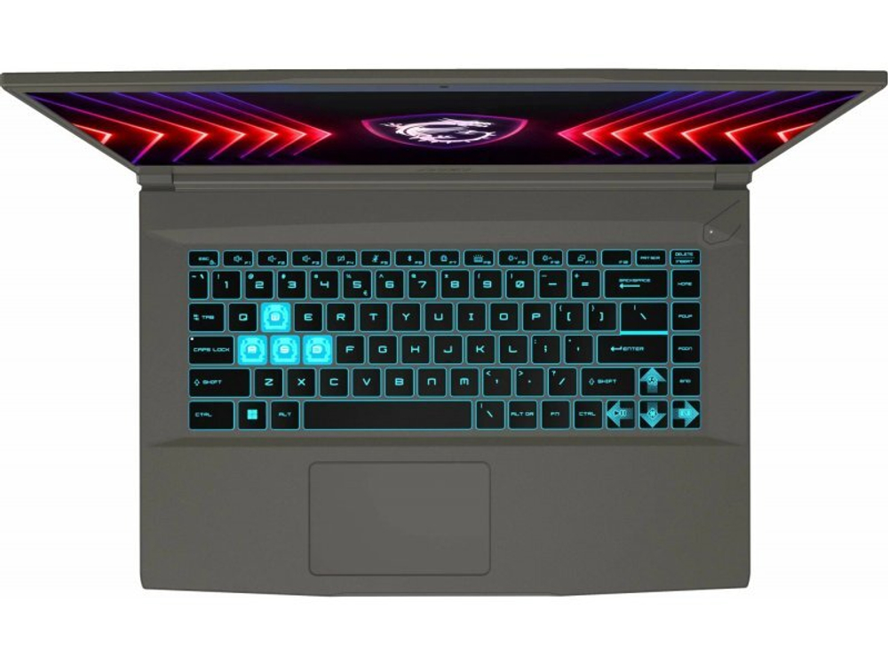 Ноутбук 15,6" MSI Thin 15 B12UC-1628XRU Core i7 12650H/16Gb/512Gb SSD/NV RTX3050 4Gb/15.6" FullHD/DOS Grey (9S7-16R831-1628)