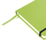 Блокнот А5 (144х212 мм), 100 л., твердая обложка, под кожу, на резинке, BRUNO VISCONTI, "VELVET", Салатовый, 3-525/09