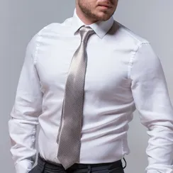 Галстук в подарочном мешочке + открытка "Ты мой герой"