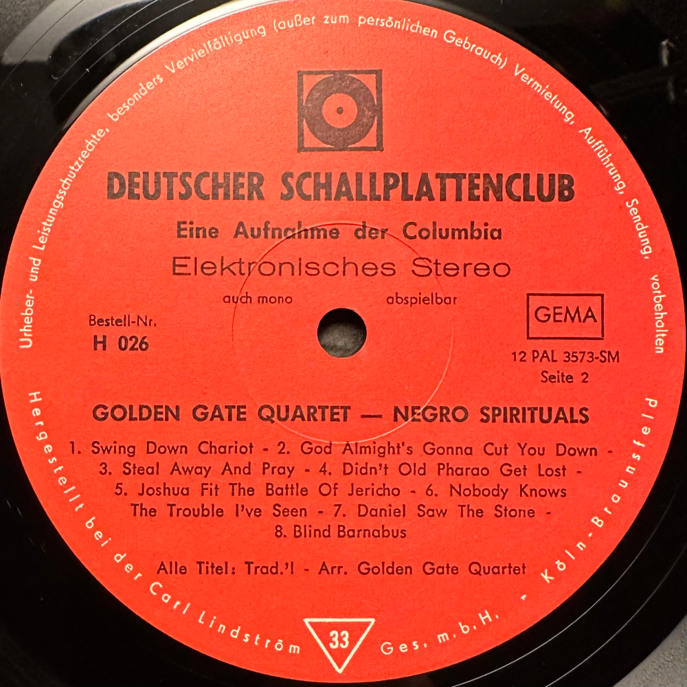 The Golden Gate Quartet - Negro Spirituals (Германия)