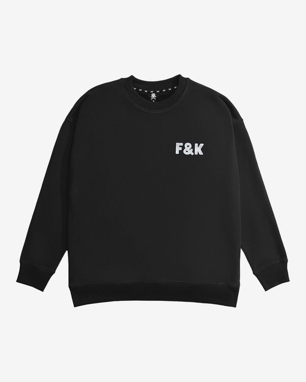 Толстовка F&K черная - фото 1
