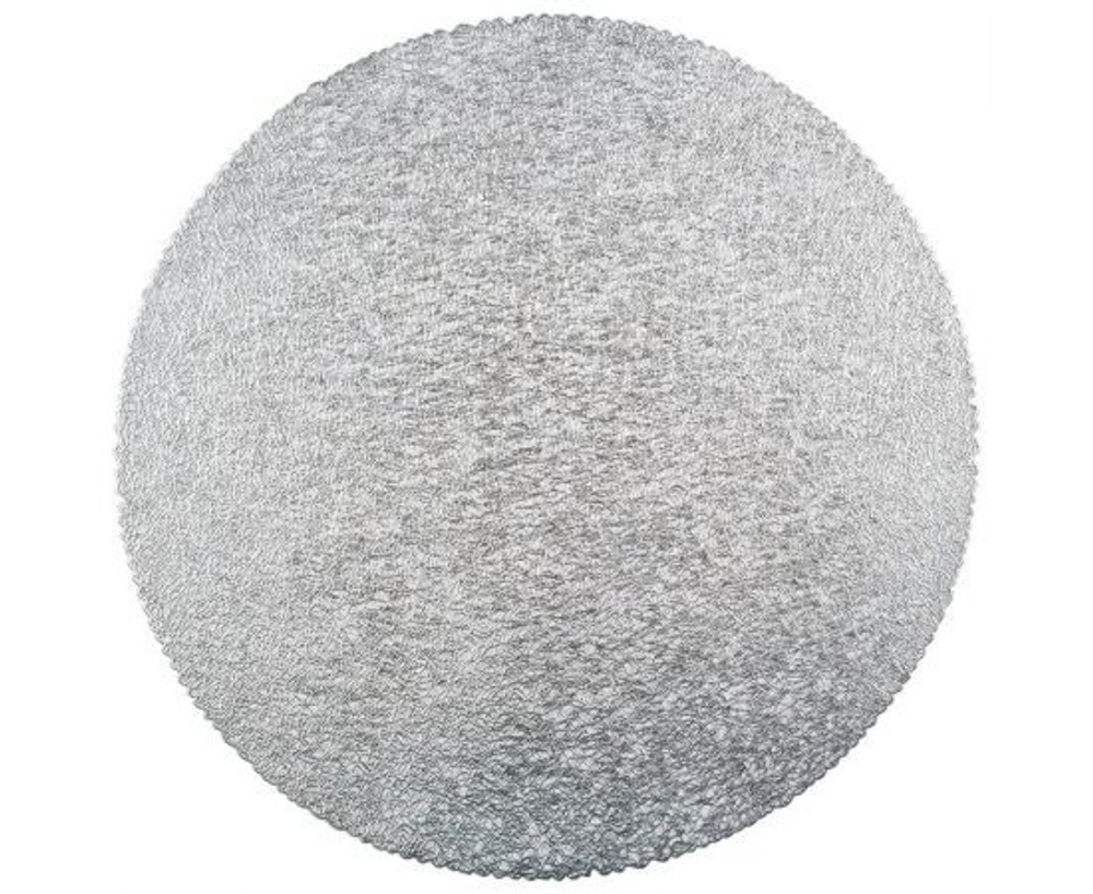 Салфетка сервировочная d 38см (круг) ПВХ, серебро, PVR-03, 8597 Рыжий Кот