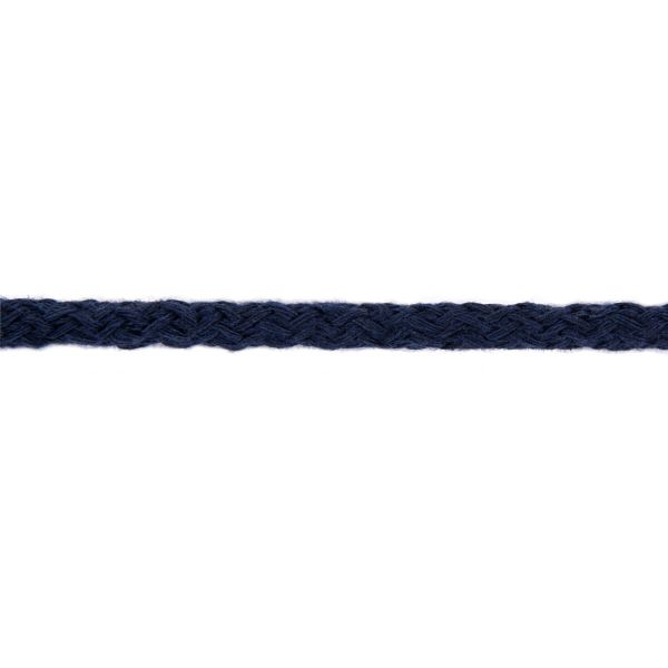 Шнур круглый х/б ⌀5.0 мм, 10 м, 205 т.синий, Gamma 5В500 ХБ