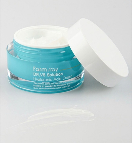 FarmStay Крем для лица с гиалуроновой кислотой – Dr-V8 solution hyaluronic acid cream, 50мл, шт