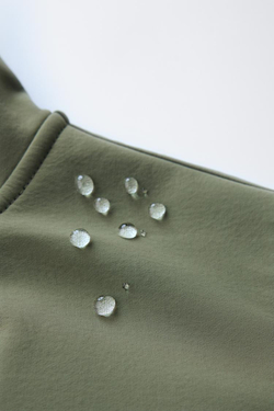 ZARA КУРТКА С КАПЮШОНОМ И ПОДКЛАДКОЙ, ПЫЛЬНЫЙ ХАКИ