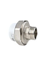 Муфта комбинированная разъемная (Американка) PPR наружная резьба 32х 3/4,  белый, RTP (80/10)