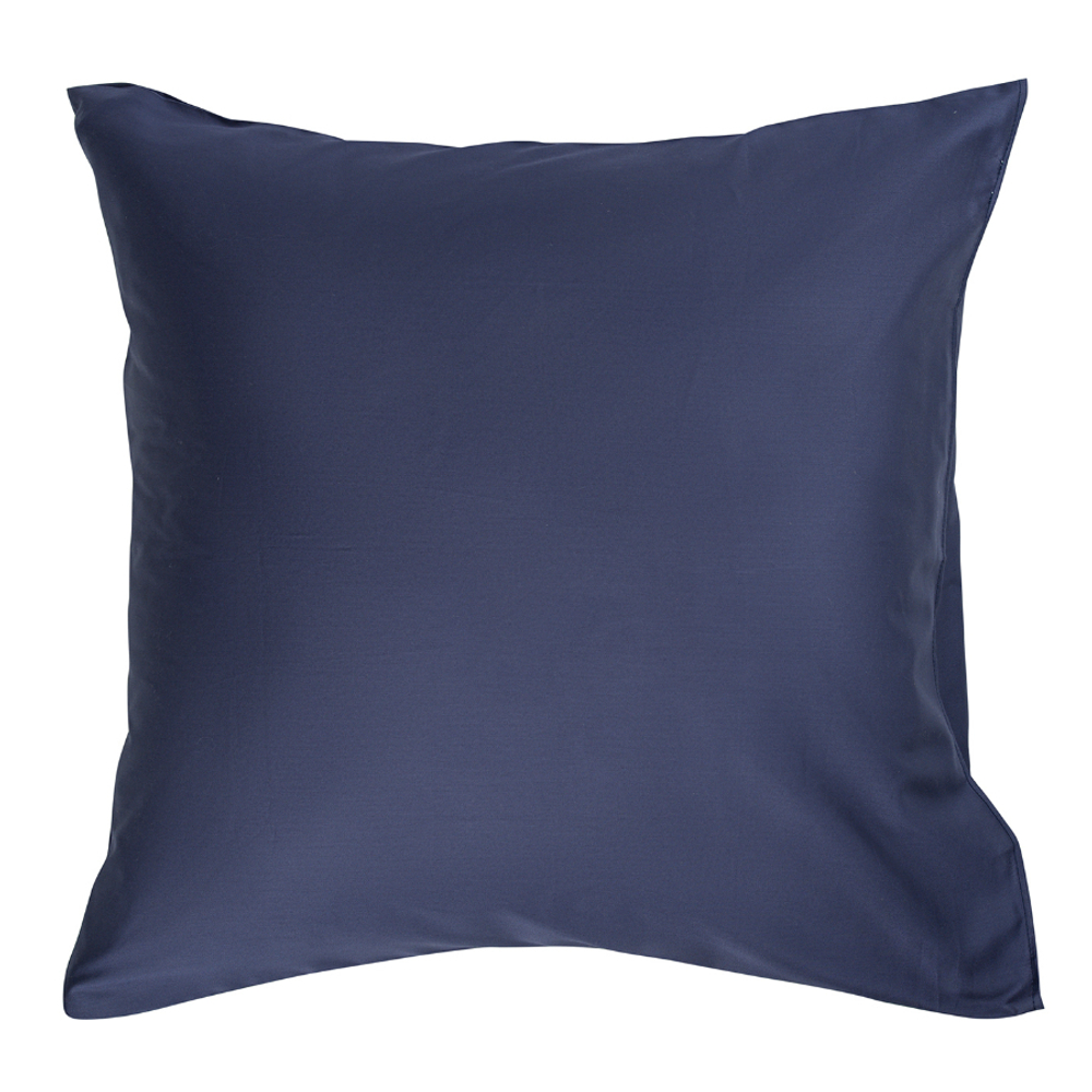 Набор из двух наволочек из сатина темно-синего цвета из коллекции essential, 70х70 см