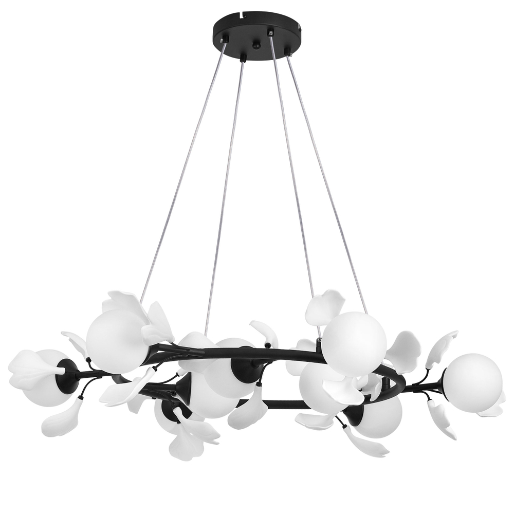 799097 Люстра CERAMO BW 9х6W(led) G9 ЧЕРНЫЙ/БЕЛЫЙ