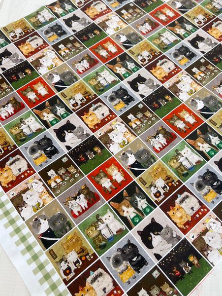 Купон ЗАБАВНЫЕ МИНИ КОШКИ, СЕМЬЯ 11 РЯДОВ, 54x110 cm 3