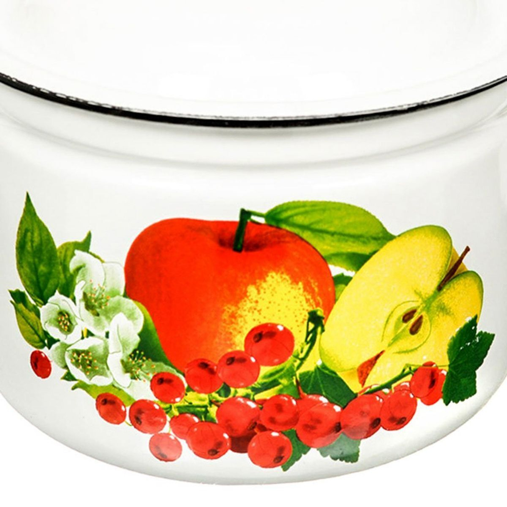 Кастрюля сталь, эмал, 2 л, с крыш, Керчь, 41704-102/6, в асс