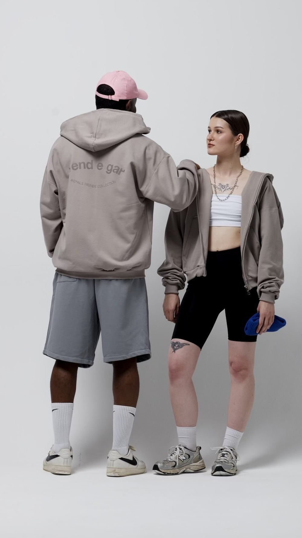 Худи Zip Beige