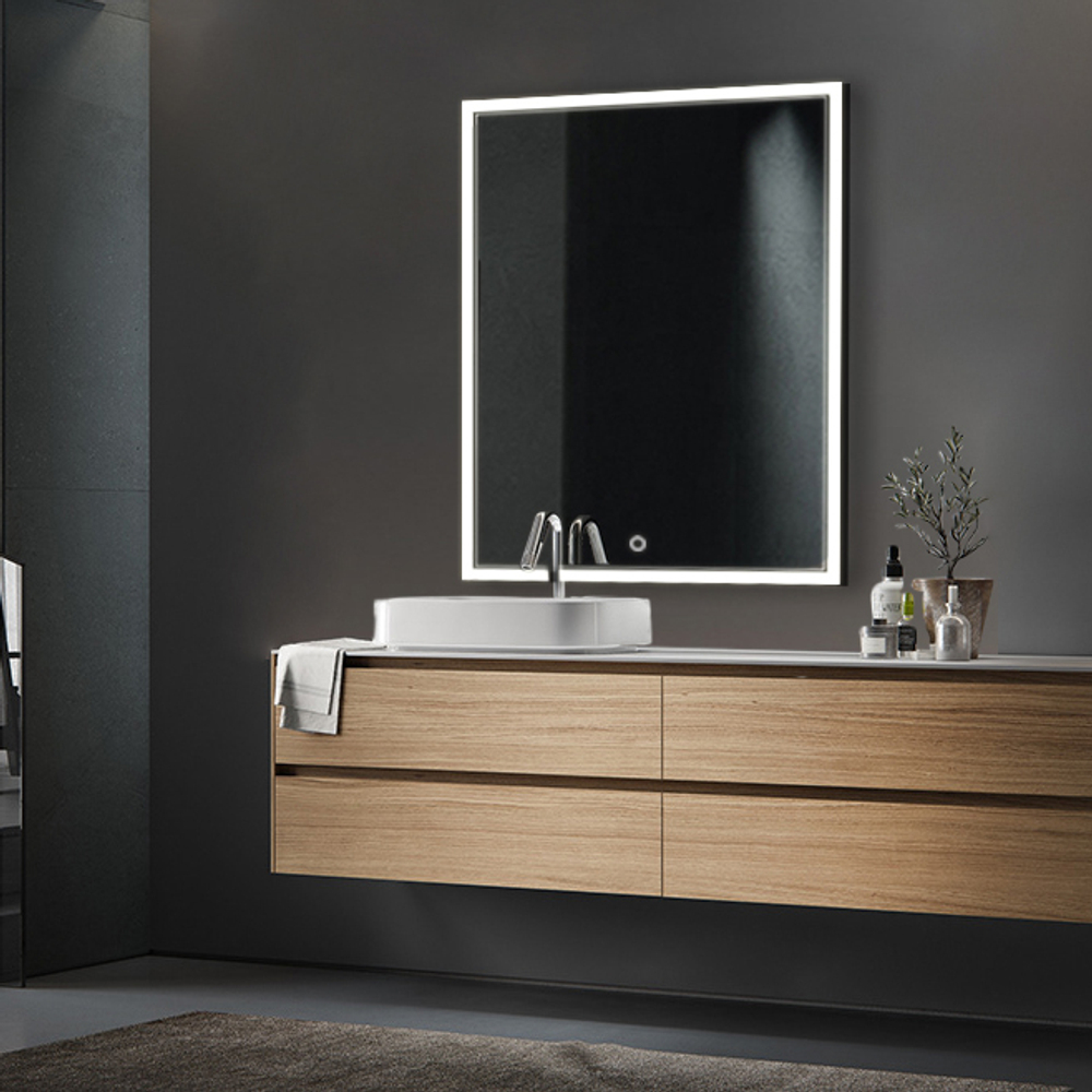 Зеркало EDGE, 80x80x3, с подсветкой по периметру LED, ST-EDGE808030-CR